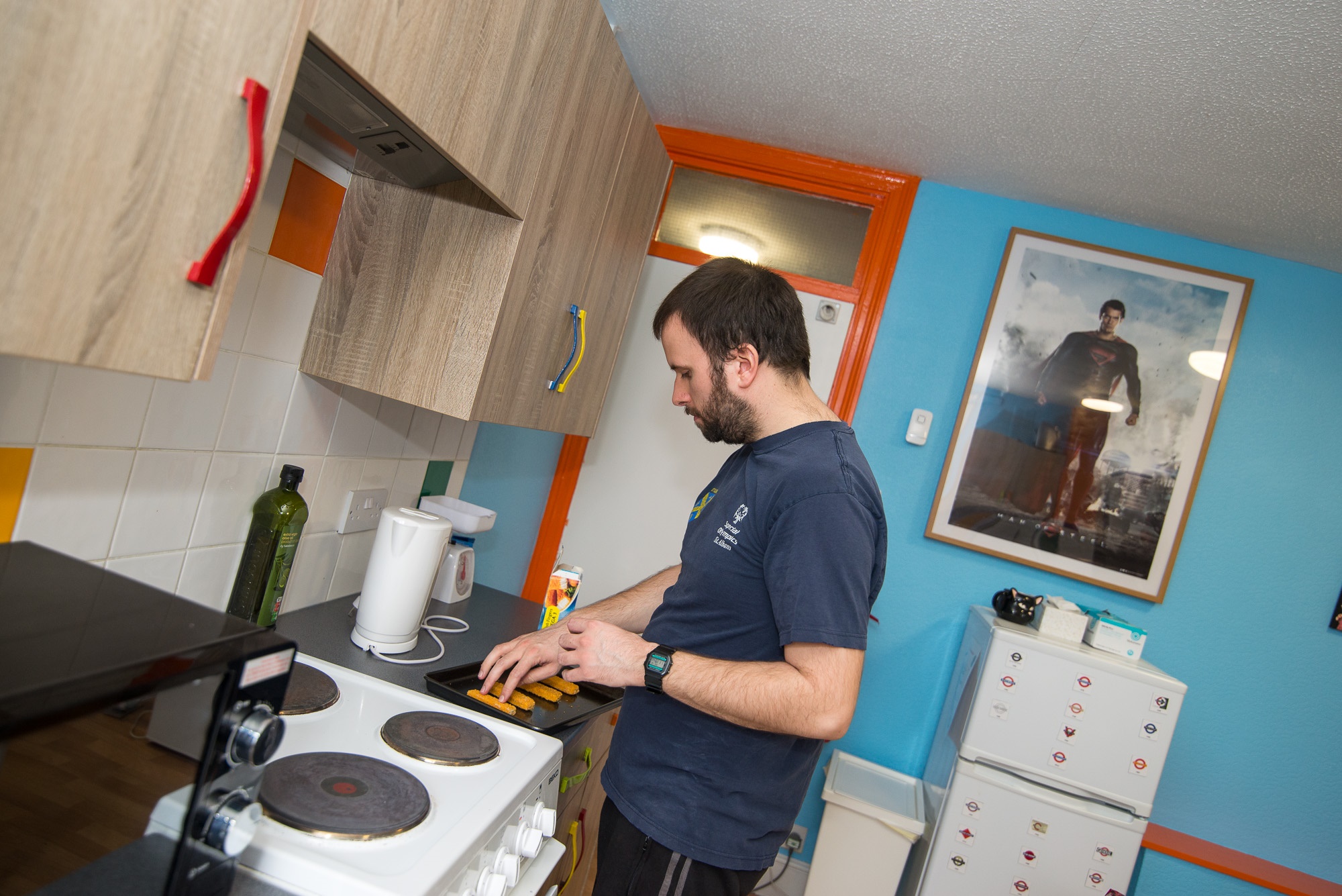 Man cooking in kitchen | Harpenden Mencap