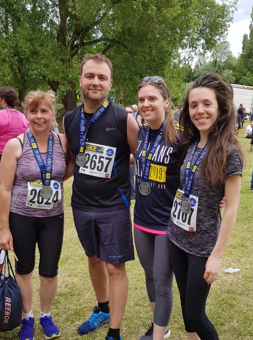 Group of people with medals around their necks | Harpenden Mencap